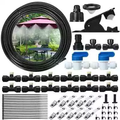 50Ft Outdoor Misting Cooling System Misters For Garden Lawn Greenhouse • $15.99