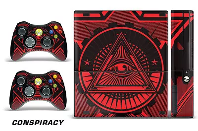 Skin Decal Wrap For Xbox 360 E Gaming Console & Controller Sticker Design CON R  • $8.95