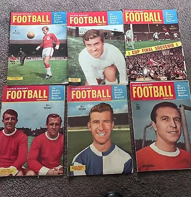 8 X CHARLES BUCHAN’S FOOTBALL MAGAZINES 1963/64/. Vintage Football Programmes • £12