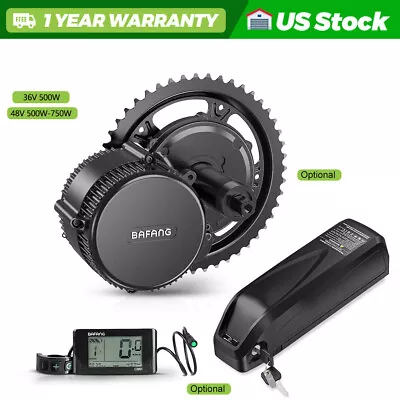 Bafang Mid Drive Motor Kit 48V 500W-750W 68-100mm DIY Ebike Conversion Kits • $451.22