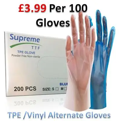 £0.99 • Buy 2000 Disposable Gloves 100% Recyclable **Latex Free + Food Safe**