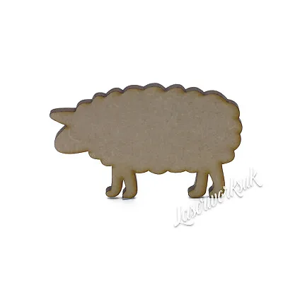 Wooden Sheep Craft Shapes - MDF Farm Animals - Blank Embellishment Laser Cut Out • £2.75