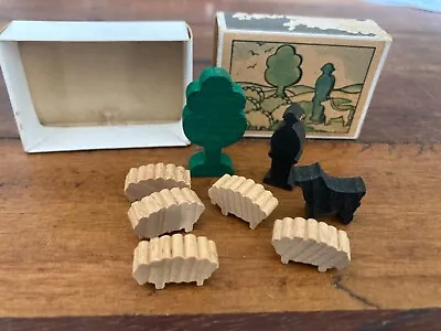 Vintage Juri West German Matchbox Miniature Wooden Toys Sheep Farmer • $9.99