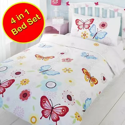 £22.99 • Buy Junior Toddler Bedding Cot Bed - Duvet + Pillow + Covers - Kids Christmas