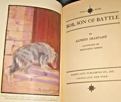 VTG Kids DOG Book Bob Son Of Battle A Ollivant Illustrated By Marguerite KIRMSE • $7.99