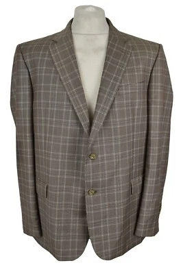 $86.70 • Buy PAUL COSTELLOE Beige Suit Size Chest 46  Waist 40  In Leg 31.5  Mens Checked
