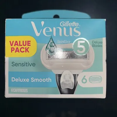 🇺🇸MADE ❗️Gillette Venus Sensitive Deluxe Smooth 6 Refills • $13