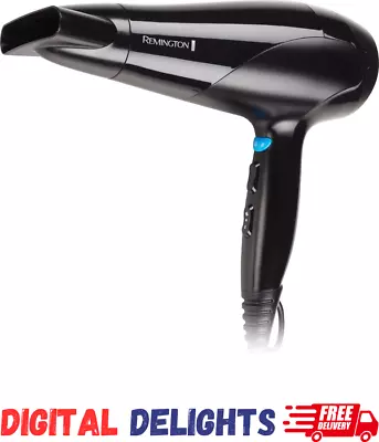 Remington Aero 2000 Hair Dryer D3190AU - 2000W - Fast Drying And Styling - Black • $25.49