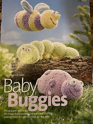 £4 • Buy 🧶Alan Dart Knitting Pattern Baby Buggies Super Soft Toy Bugs Magazine FREEPOST