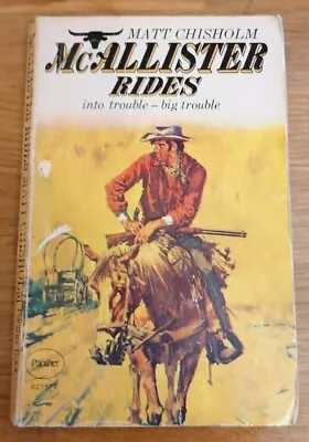 BOOK - Vintage Western Paperback Matt Chisholm McAllister Rides Panther 1969 • £25