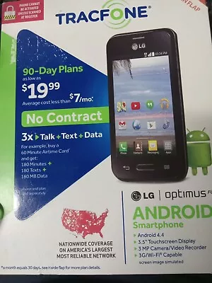 Tracfone LG Optimus Fuel Prepaid Phone  NIB FREE SHIPPING  • $29.99