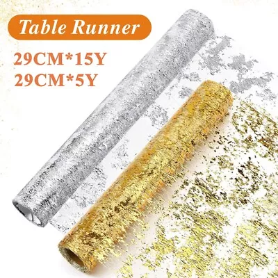 Sequin Glitter Table Runner Rectangle Table Cloth Birthday Wedding Party Decor • £6.99
