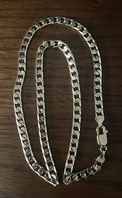 9ct Yellow Gold 6mm Curb Chain 20.5 Inches Long 31.0g • £700