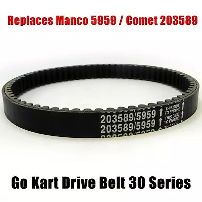 For Go Kart Drive Belt 30 Series Replaces Manco 5959 / Comet 203589 • $8.85