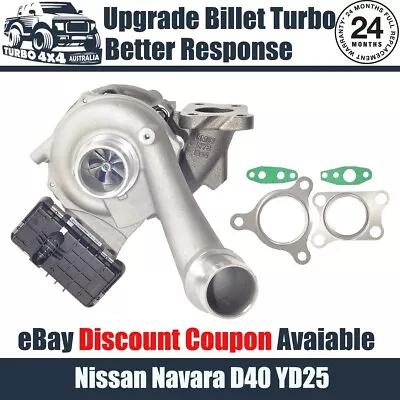 Billet Upgrade Turbo For Nissan Navara D40 YD25 2.5L 2010 -Onwards • $659