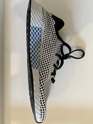 Adidas Deerupt Black/White/Blue 2018 - Size 13 • $50