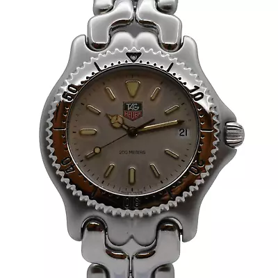 Rare Tag Heuer Men's 38mm SEL Stainless Steel Patina Dial Watch Ref: S99.006M! • $399.95