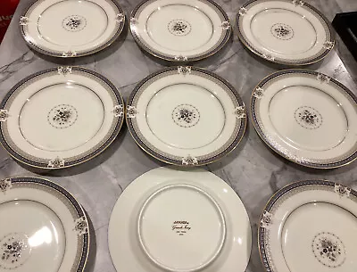 10 Mikasa Grande Ivory Tropez Salad Plates L5504 Japan 7 5/8” VTG Gray Floral • $29.99