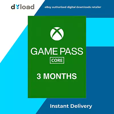 Xbox Game Pass CORE 3 Month - NTSC - Microsoft Xbox One Series X|S 360 • $24.99