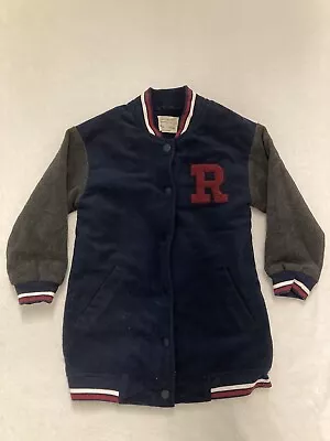 Zara Girls Varsity Coat Jacket Girls Love College Size 8 Outerwear • $19.99