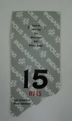 1994 Indianapolis 500 Pit Badge Back-Up Card #15 • $14.99
