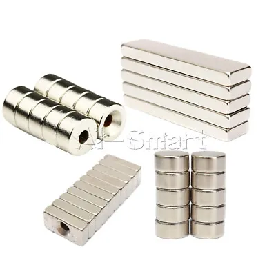 5/10PCS Super Round Strong Fridge Magnets Rare-Earth Neodymium Magnet N50 N52 • $5.33