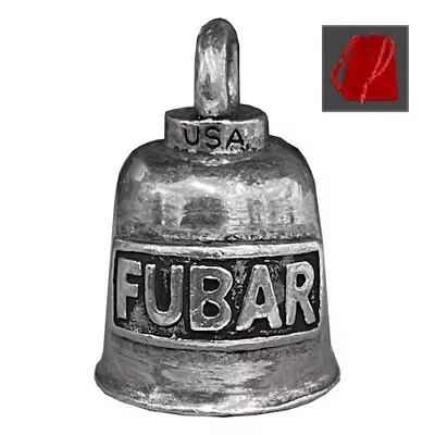 GREMLIN MOTORCYCLE BELL FUBAR W/ RED BAG FITS HARLEY RIDE BELL LUCKY GIFT • $14.91