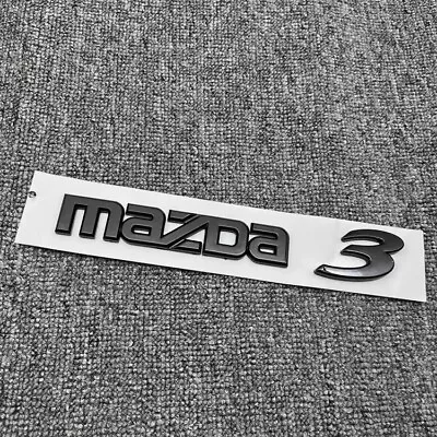 1PC ABS Chrome/Black MAZDA 3 MAZDA 3Letter Car Auto Rear Trunk Emblem Sticker • $14.99