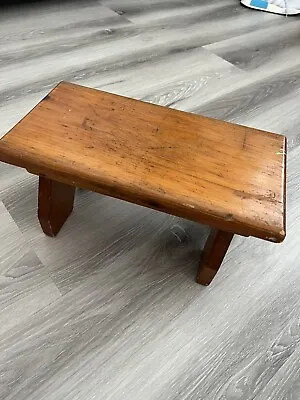 Vintage Small Wood Bench For Kitchen Counter Decor/ Foot Rest • $45