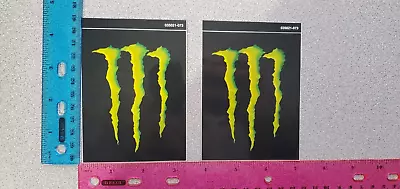 MONSTER Energy Brand Sticker Decal  MX SX Supercross Motocross Racing Set Pair 2 • $9.95
