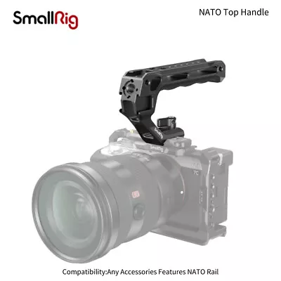 £26.90 • Buy SmallRig Quick Release NATO Top Handle W/5 Cold Shoe Mount For Camera Cage 3766