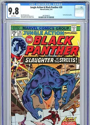 Jungle Action #20 CGC 9.8 White Pages Black Panther Marvel Comics 1976 • $650