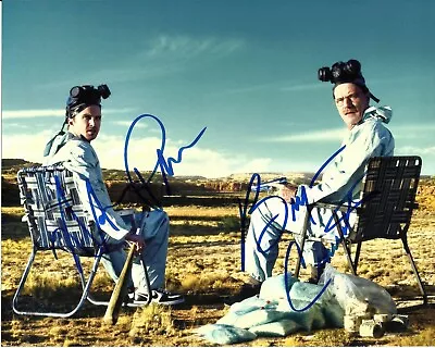 Aaron Paul & Bryan Cranston Autographed Breaking Bad 8 X 10 Photo • $38