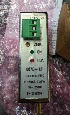 $142 • Buy Dwyer 607D-12 Pressure/vacuum Transducer