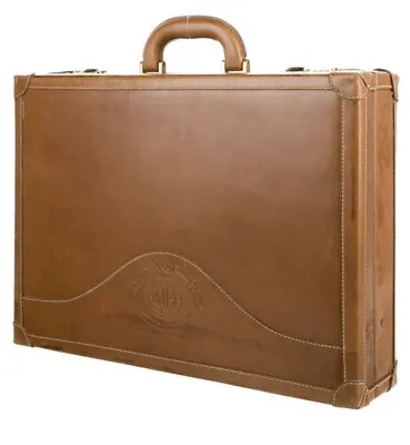 $5000 Ghurka Marley Hodgson No 81 Fairmont Full Leather Hard Briefcase RARE • $2495