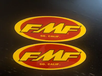 FMF Exhaust Muffler LOGO 2PC Sticker SET 5  X 1.5  • $4.95