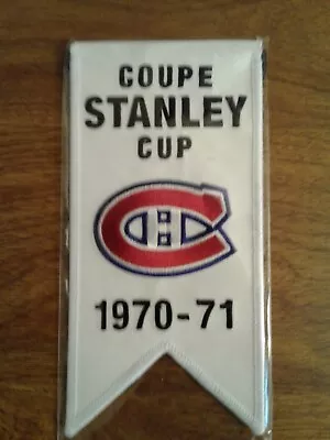 2008-09 Montreal Canadiens Centennial Stanley Cup Banner 1970-71 • $18.17