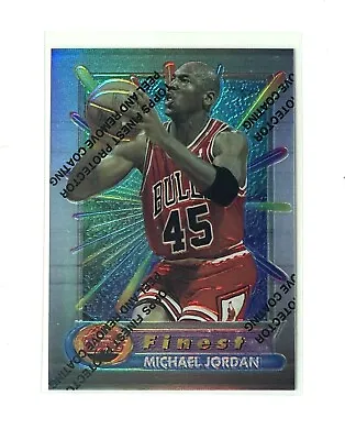 1994-95 Topps Finest Refractor #331 Michael Jordan HOF W/ Coating Wearing 45! • $1250