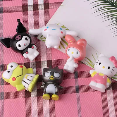 6pcs Hello Kitty My Melody Kuromi XO Cinnamoroll Keroppi Figure Cake Topper Gift • $16.39