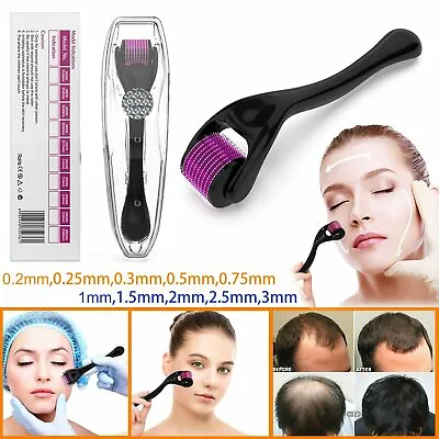 $6.99 • Buy 540 Needle Titanium Microneedle Derma Roller System Micro Skin Therapy 0.2-3mm