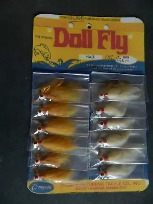 Rare Complete Dealer Card 1/8 Oz WHITE YELLOW MIXED DOll Fly Fishing Lures • $29.99