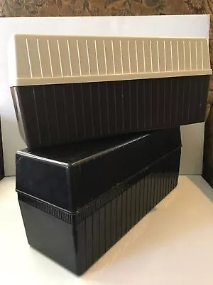 Vintage 8 Track Tape Storage Cases (2 Cases) Plastic • $27