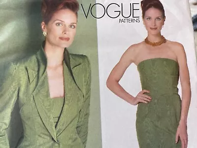 Vogue Paris Original Givenchy Jacket Dress 2086 Sewing Pattern 8 10 12 UNCUT • $195