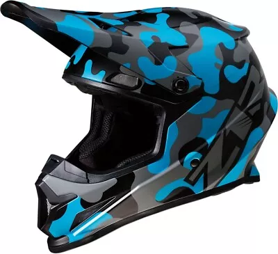 Rise Camouflage Full Face Offroad Helmet Blue Medium Z1R 0110-6087 • $67.95