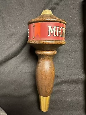 Vintage Michelob Beer Tap Handle - Wood & Brass - 7  Tall • $23.99