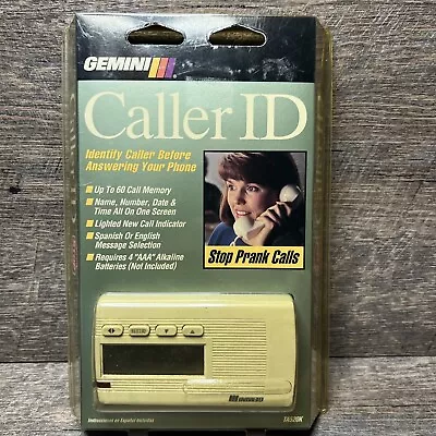 Vintage NEW Gemini Caller ID  50 Call Memory Name Number Date Time TA520 E3 • $29.99