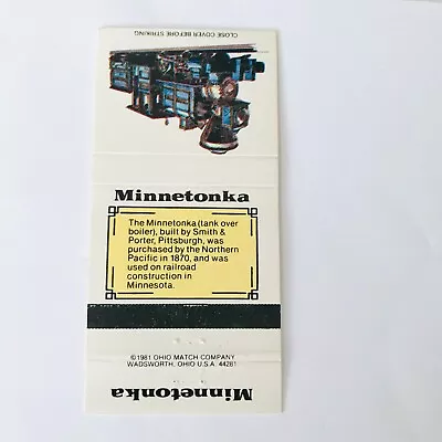 Minnetonka Railroad Construction Equipment Northern Pacific 1981 Ohio Match Co • $2.99