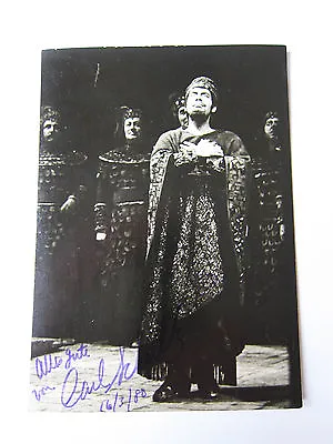 Autograph: CARL SCHULTZ (Opera Singer) Signed Photo - Verdi Nabucco 1980 • $59