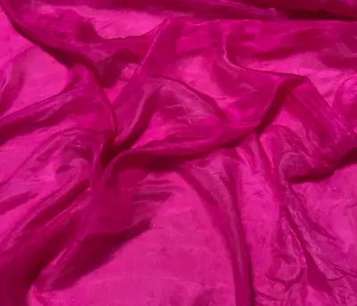 $11.99 • Buy Hand Dyed PINK ORCHID China Silk HABOTAI Fabric
