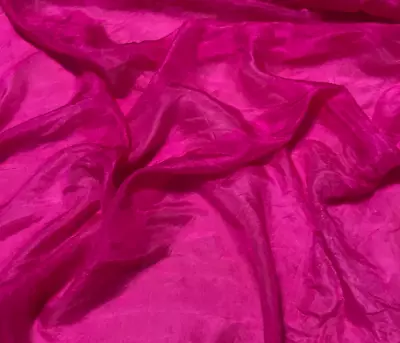 Hand Dyed PINK ORCHID China Silk HABOTAI Fabric • $11.99